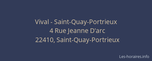 Vival - Saint-Quay-Portrieux
