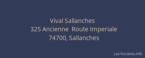 Vival Sallanches
