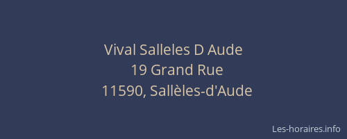 Vival Salleles D Aude