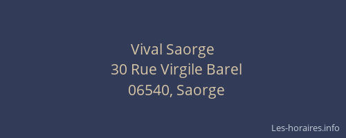 Vival Saorge
