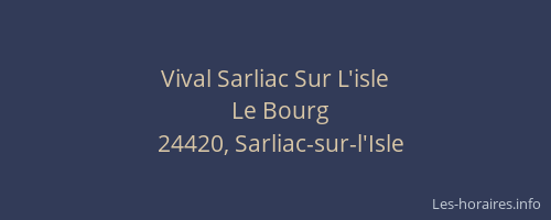 Vival Sarliac Sur L'isle