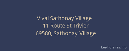 Vival Sathonay Village