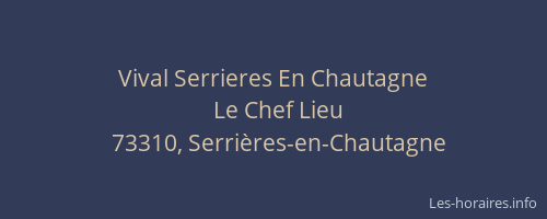 Vival Serrieres En Chautagne