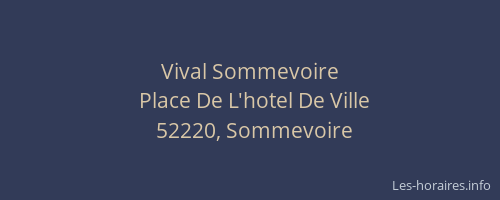 Vival Sommevoire