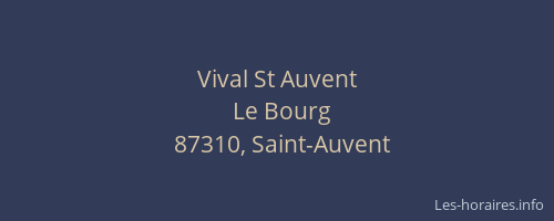 Vival St Auvent