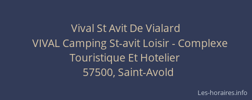 Vival St Avit De Vialard