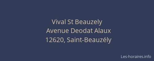 Vival St Beauzely