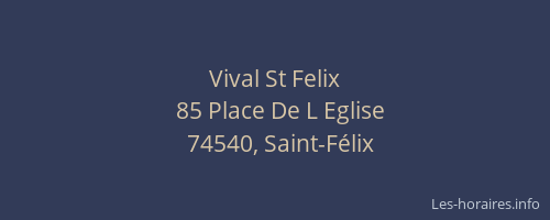 Vival St Felix