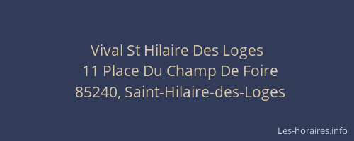 Vival St Hilaire Des Loges