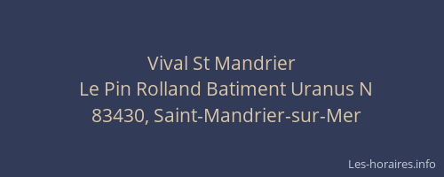 Vival St Mandrier
