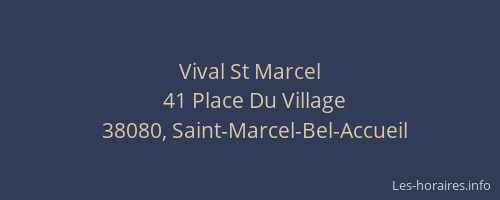 Vival St Marcel