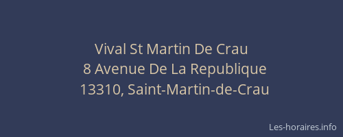 Vival St Martin De Crau