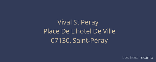 Vival St Peray