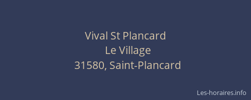 Vival St Plancard
