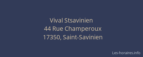 Vival Stsavinien