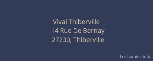 Vival Thiberville