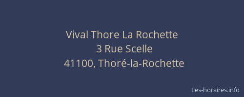 Vival Thore La Rochette