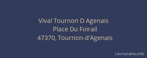 Vival Tournon D Agenais
