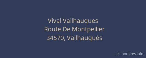 Vival Vailhauques