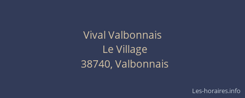 Vival Valbonnais