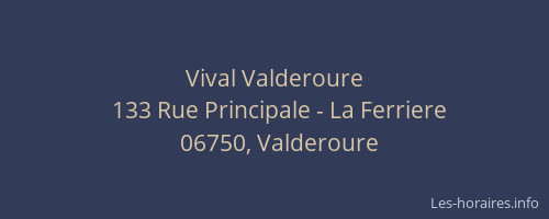 Vival Valderoure