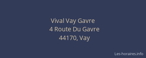 Vival Vay Gavre
