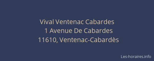 Vival Ventenac Cabardes