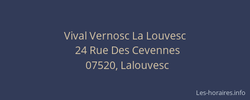 Vival Vernosc La Louvesc