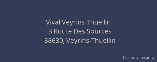 Vival Veyrins Thuellin