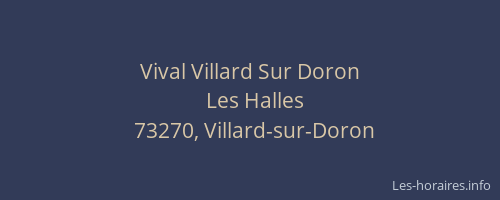 Vival Villard Sur Doron