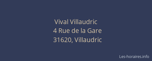 Vival Villaudric