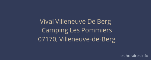 Vival Villeneuve De Berg