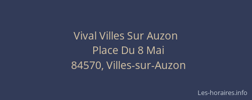 Vival Villes Sur Auzon
