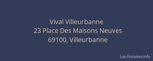 Vival Villeurbanne