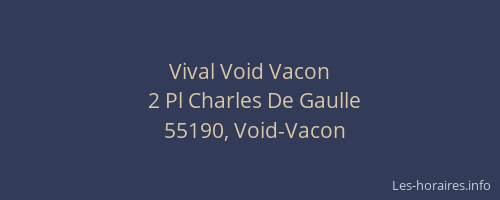 Vival Void Vacon