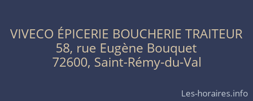 VIVECO ÉPICERIE BOUCHERIE TRAITEUR