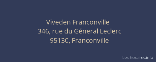 Viveden Franconville
