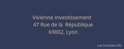 Vivienne Investissement