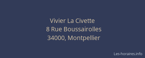 Vivier La Civette
