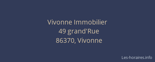 Vivonne Immobilier