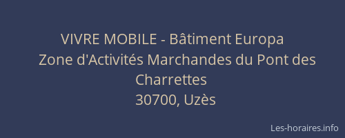 VIVRE MOBILE - B&acirc;timent Europa