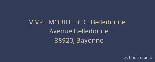 VIVRE MOBILE - C.C. Belledonne