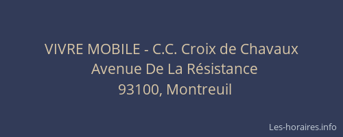 VIVRE MOBILE - C.C. Croix de Chavaux