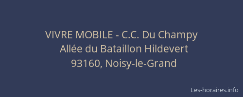 VIVRE MOBILE - C.C. Du Champy