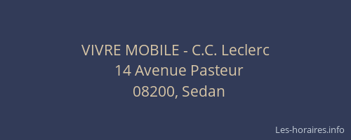 VIVRE MOBILE - C.C. Leclerc