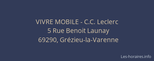 VIVRE MOBILE - C.C. Leclerc