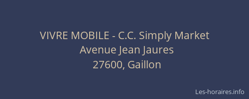 VIVRE MOBILE - C.C. Simply Market