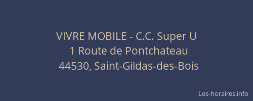 VIVRE MOBILE - C.C. Super U