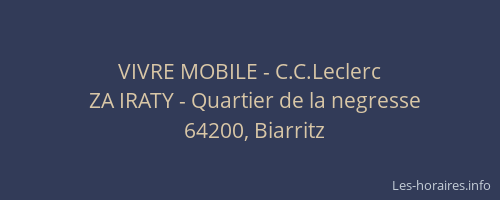 VIVRE MOBILE - C.C.Leclerc