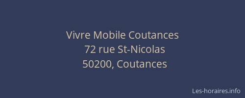 Vivre Mobile Coutances